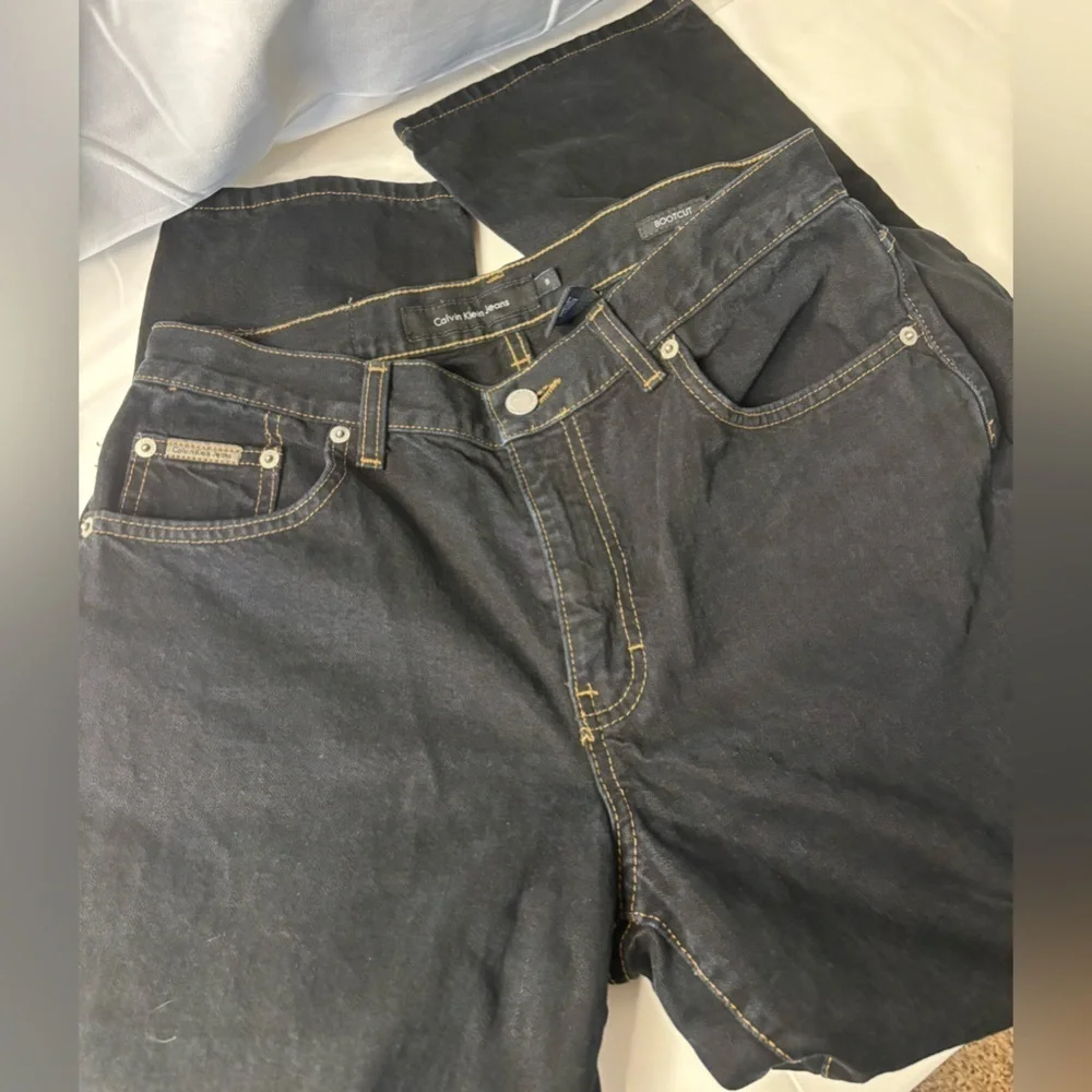Calvin Klein Dark Blue Boot Cut Jeans Size 8